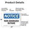 Signmission Non-Odorized Butane OSHA Notice Sign, Aluminum, 24in W x 18in L, 2PK OS-2PACK-NS-A-1824-L-15083 - alternate 5
